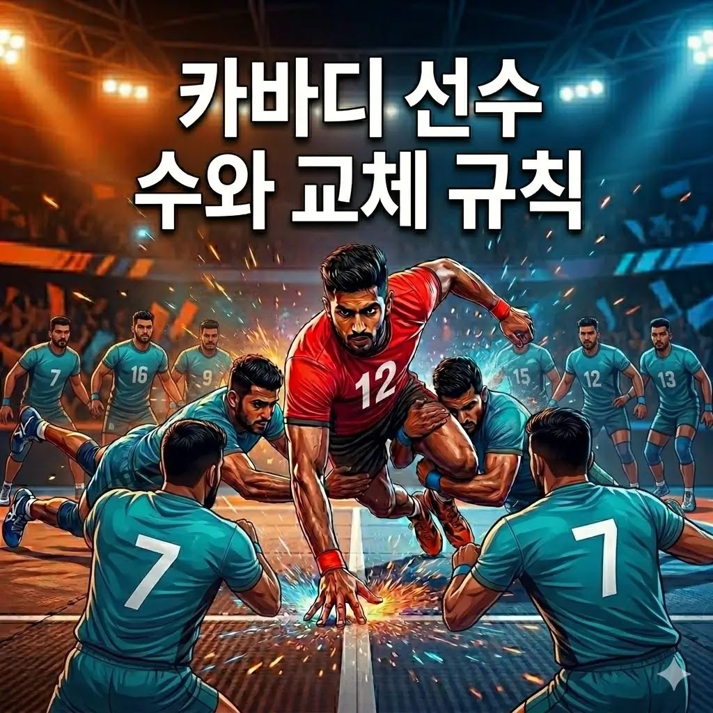 카바디 선수 수와 교체 규칙 정리