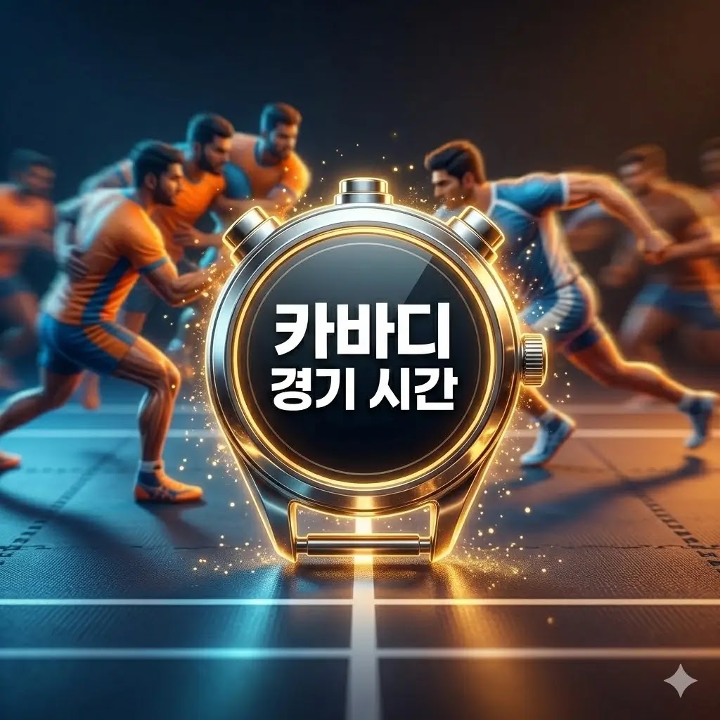 카바디 경기 시간은 어떻게 구성될까?