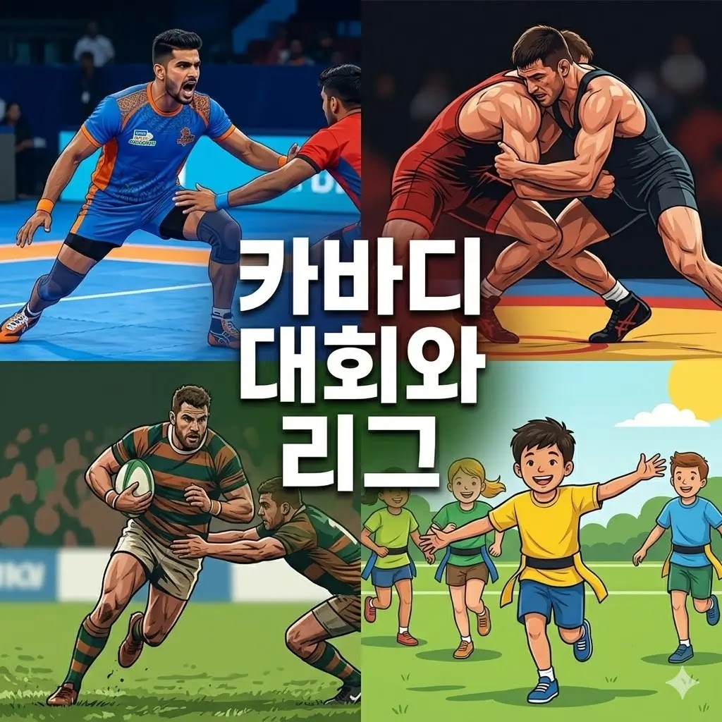 비교글: 카바디와 레슬링, 럭비, 태그 게임의 차이 설명
