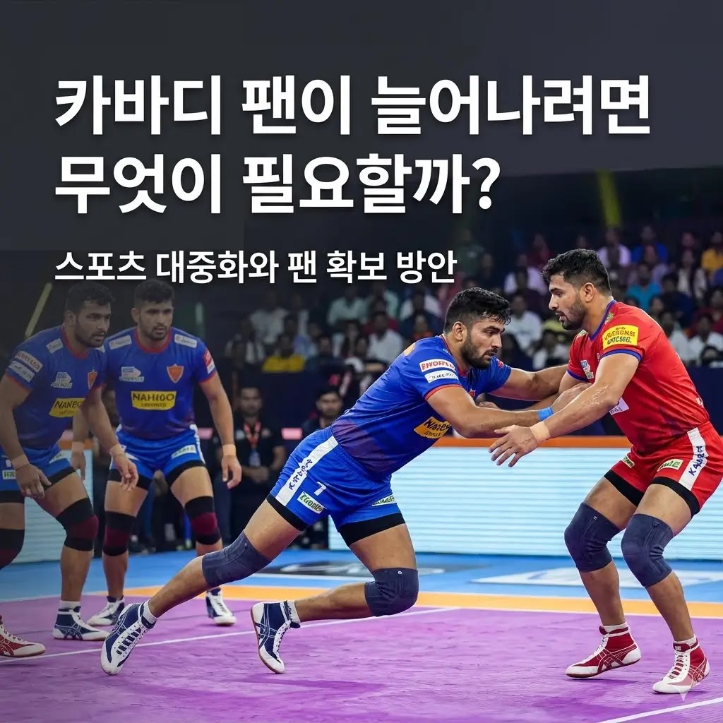 카바디 팬이 늘어나려면 무엇이 필요할까? 저변 확대를 위한 5가지 핵심 조건